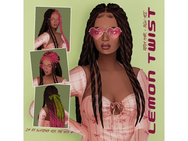 Maxis Match LEMON TWIST SET by daylifesims - The Sims 4 custom content