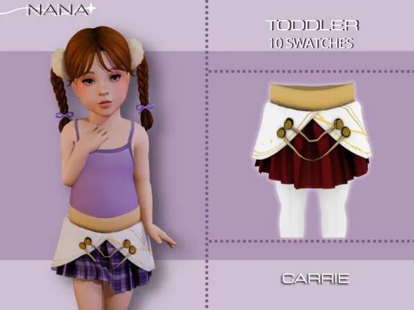 Maxis Match 7NANA (Carrie) Princess Style Skirt - The Sims 4 Custom Content