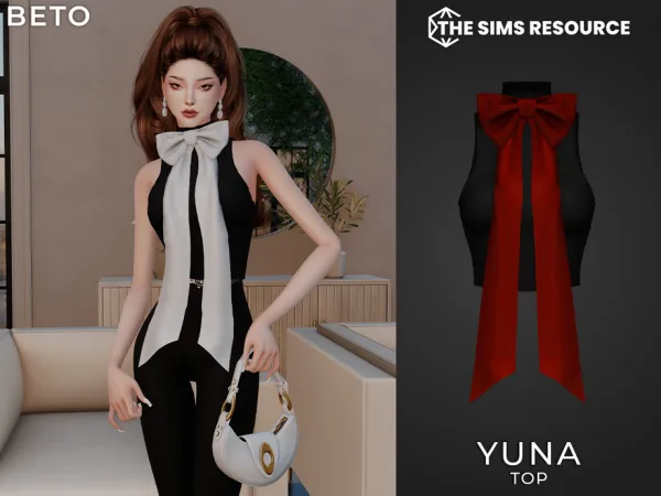 Alpha Yuna (Top) by Beto_ae0 - The Sims 4 Custom Content