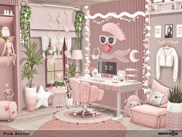 Mix Pink Atelier - The Sims 4 custom content