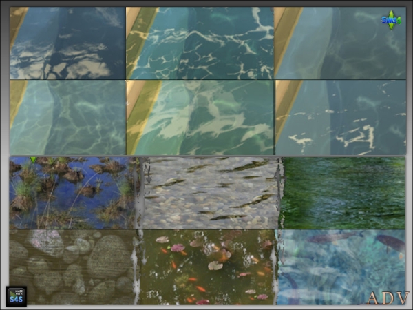 Maxis Match Pool and pond water by artedellavita_mabra - The Sims 4 Custom Content