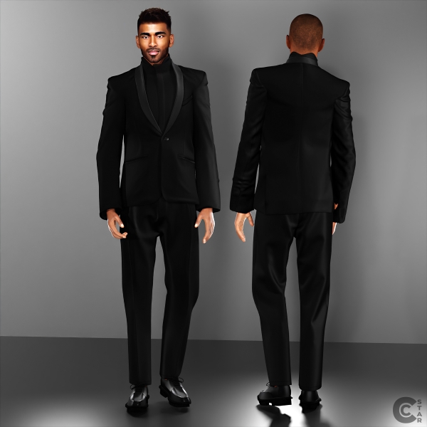 Alpha Valentine's Sharp Lapel Tailored Blazer Shirt by cool_content_star - The Sims 4 Custom Content