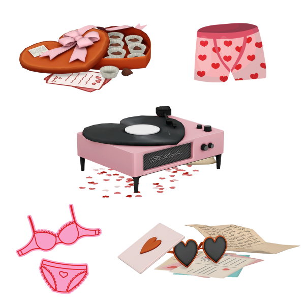 Maxis Match Happy Love Day by simsfinds - The Sims 4 Custom Content