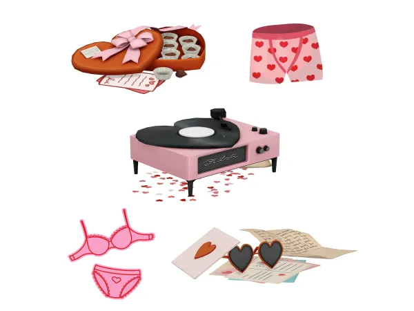 Maxis Match Happy Love Day by atticwindowatdawn - The Sims 4 Custom Content