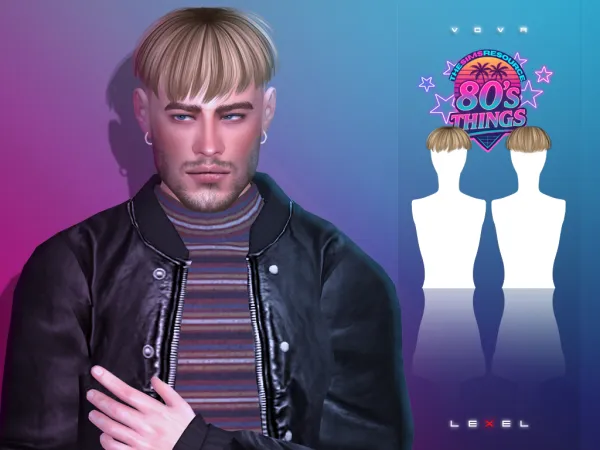 Alpha LEXEL Vova hairstyle by lexel - The Sims 4 Custom Content