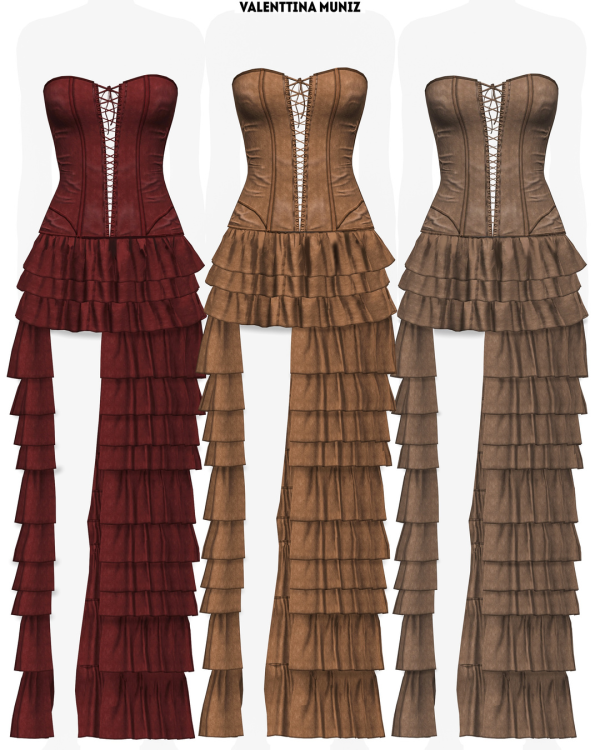 Mix Monopoly Dress Valenttina Muniz by valentinamuniz - The Sims 4 custom content