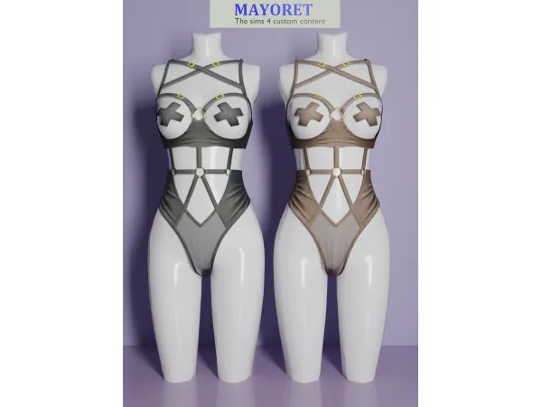 Alpha LS Shary Lingerie - The Sims 4 Custom Content