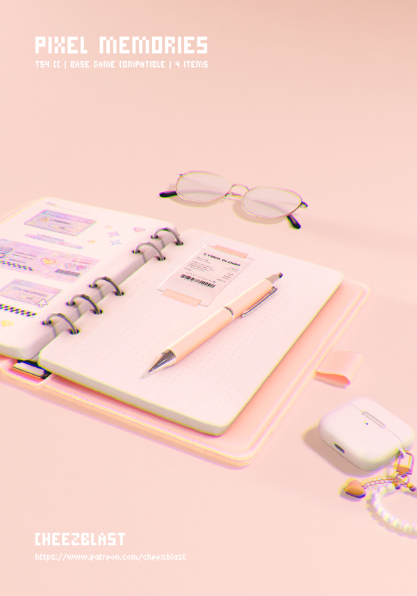 Mix PIXEL MEMORIES CheezBlast by simsfinds - The Sims 4 Custom Content