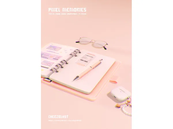 Mix PIXEL MEMORIES CheezBlast - The Sims 4 Custom Content