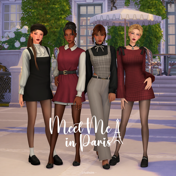 Maxis Match Meet Me in Paris Collection by liyahsim - The Sims 4 custom content