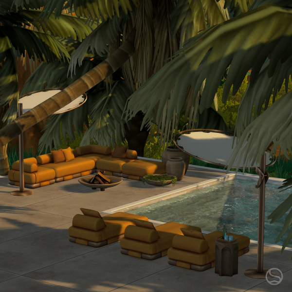 Mix CONCRETE part II by simsfinds - The Sims 4 Custom Content