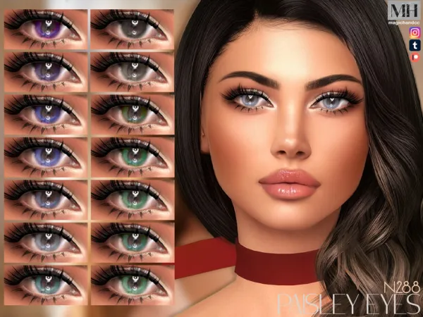 Alpha Paisley Eyes N288 by magichandcc - The Sims 4 Custom Content