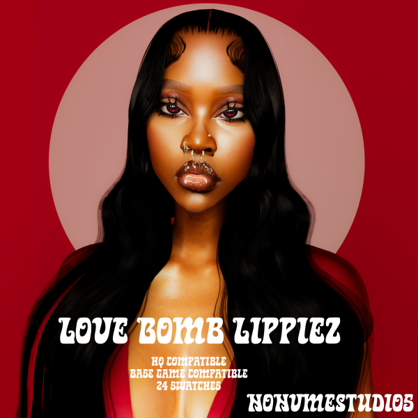 Alpha Love Bomb Lippiez by simsfinds - The Sims 4 custom content