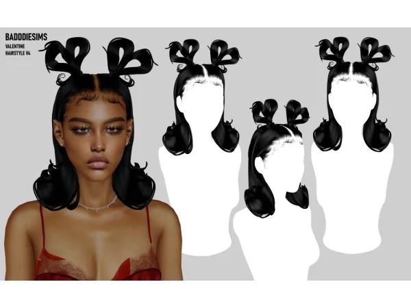 BADDDIESIMS VALENTINE HAIRSTYLE V4