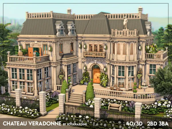 Maxis Match Chateau Veradonne (NO ) by thesimsresource - The Sims 4 Custom Content