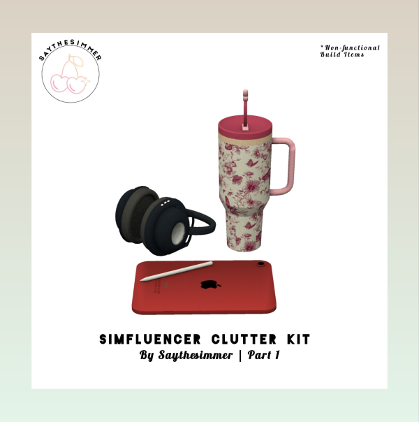 Maxis Match SIMFLUENCER CLUTTER KIT Part 1 by simsfinds - The Sims 4 Custom Content