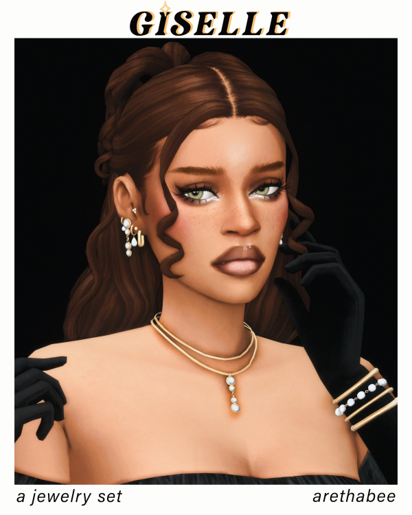 Maxis Match giselle jewelry set by simsfinds - The Sims 4 custom content