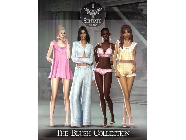 Maxis Match SENTATE The Blush Collection - The Sims 4 custom content