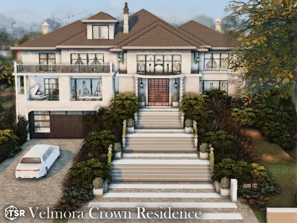 Maxis Match Velmora Crown Residence l noCC by simzmora - The Sims 4 Custom Content