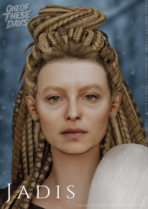 Alpha Jadis (Tilda Swinton) SKIN SKINOVERLAY tray files by oneofthesedays - The Sims 4 Custom Content