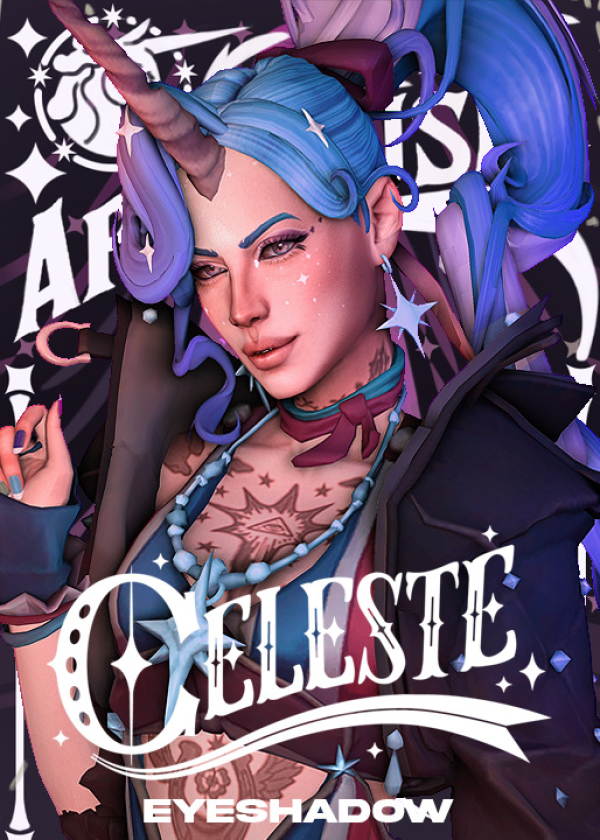 Mix Deadlock Celeste Eyeshadow by simsfinds - The Sims 4 Custom Content