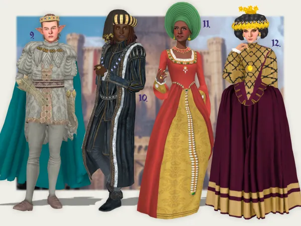 Mix The Monarchs lookbook by thesimline - The Sims 4 Custom Content