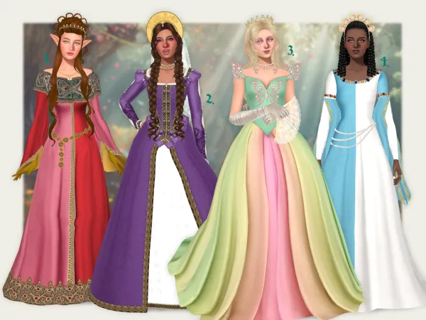 Mix the princesses by thesimline - The Sims 4 Custom Content