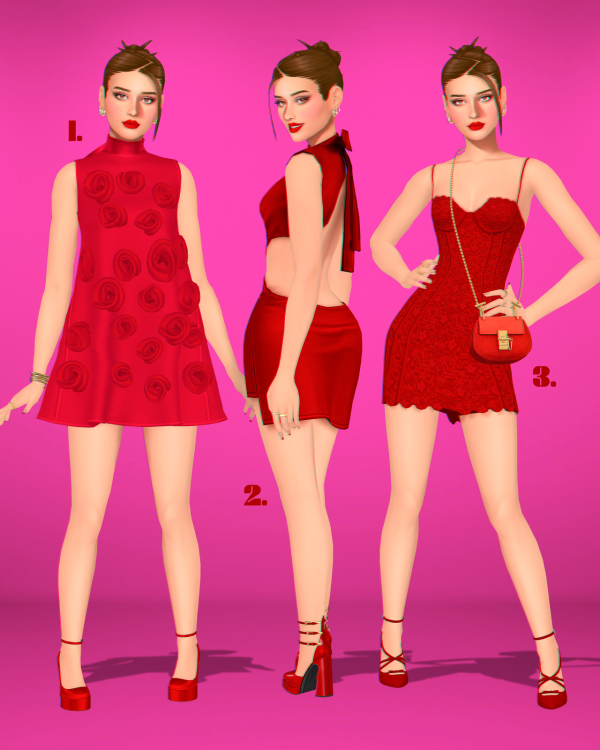 Maxis Match Valentines lookbook by simsfinds - The Sims 4 Custom Content
