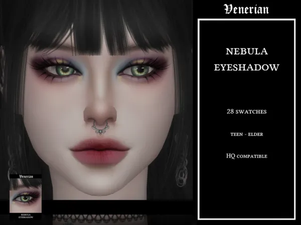 Mix Nebula Eyeshadow by venerian - The Sims 4 Custom Content