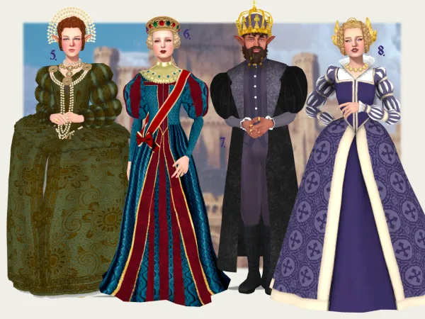 Mix The Monarchs lookbook by simsfinds - The Sims 4 Custom Content