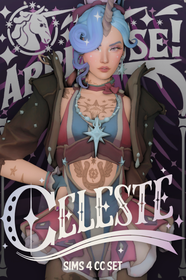 Maxis Match DEADLOCK CELESTE SET 13 ITEMS by simsfinds - The Sims 4 Custom Content