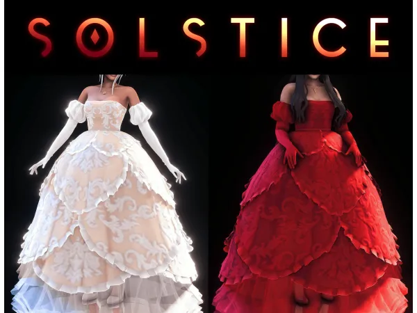 Maxis Match SIMANDY Solstice Dress - The Sims 4 custom content