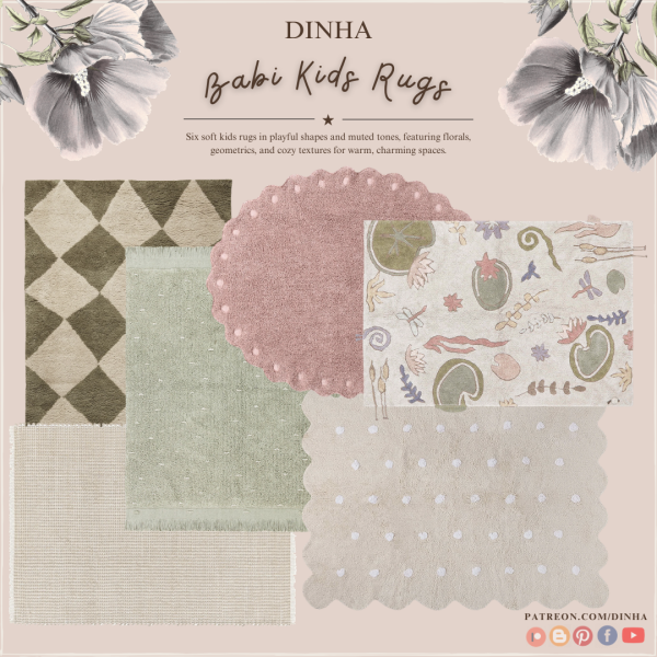 Alpha Babi Kids Rugs by dinhagamer - The Sims 4 Custom Content