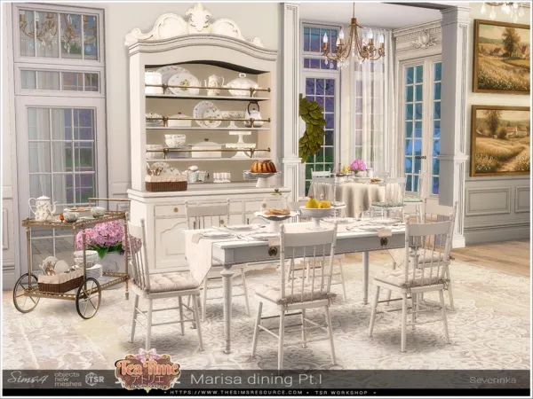 Alpha Marisa dining Pt1 by thesimsresource - The Sims 4 Custom Content