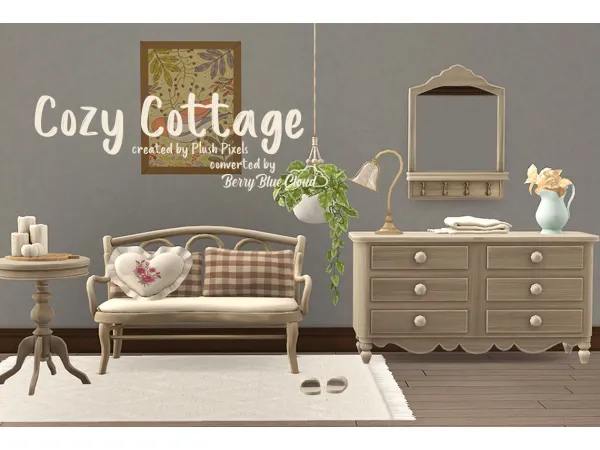[BerryBlueCloud] Cozy Cottage - The Sims 2 Custom Content