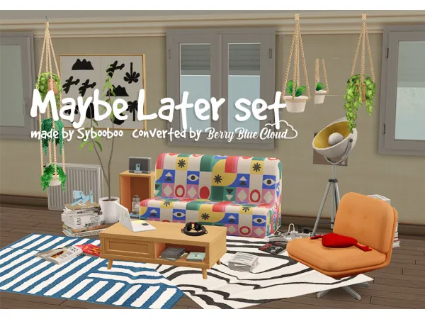[BerryBlueCloud] Maybe Later by simsfinds - The Sims 2 Custom Content