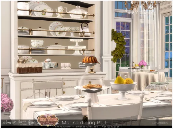 Alpha Marisa dining PtII by Severinka_ - The Sims 4 Custom Content