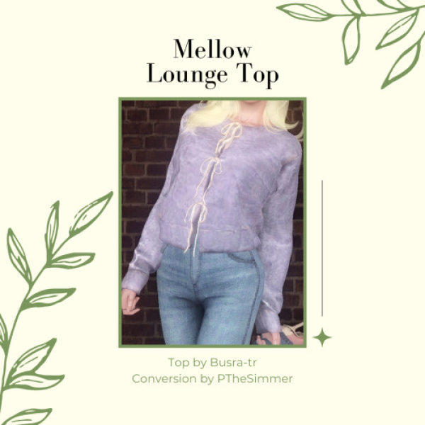 Mellow Lounge Top the simmer by simsfinds - The Sims 3 Custom Content
