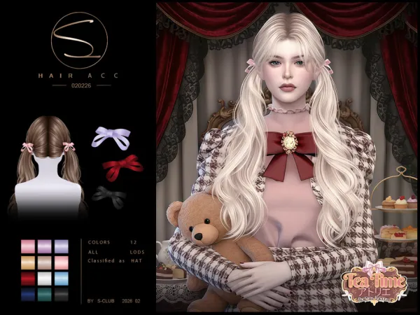 Alpha (TeaTimeAtelier)sclub_ts4_hairACC_ 020226 Club by S - The Sims 4 Custom Content