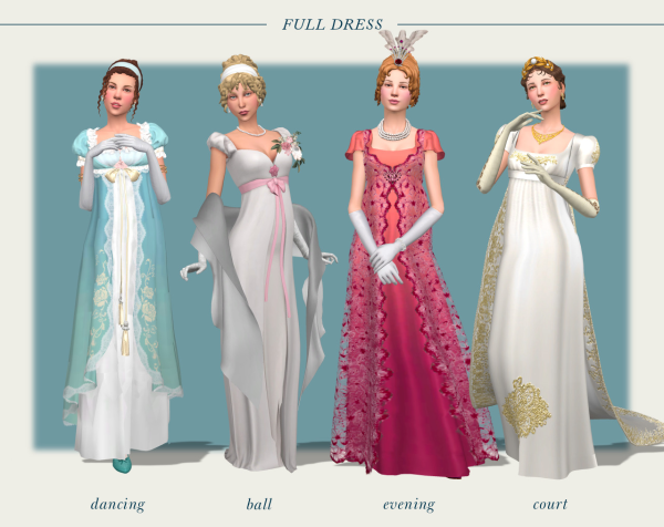 Mix 1800s female lookbook by simsfinds - The Sims 4 Custom Content