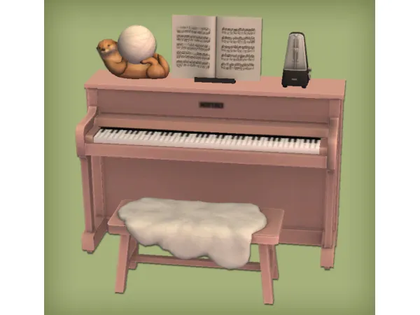 jacky93sims Soft Notes Piano Set - The Sims 2 Custom Content