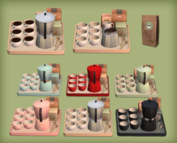 jacky93sims Geyser Coffee Maker with Tray Functional by simsfinds - The Sims 2 Custom Content