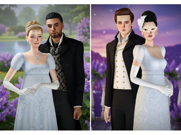 Maxis Match Bridgerton (Part 1) Sim Preview Files by simsfinds - The Sims 4 Custom Content