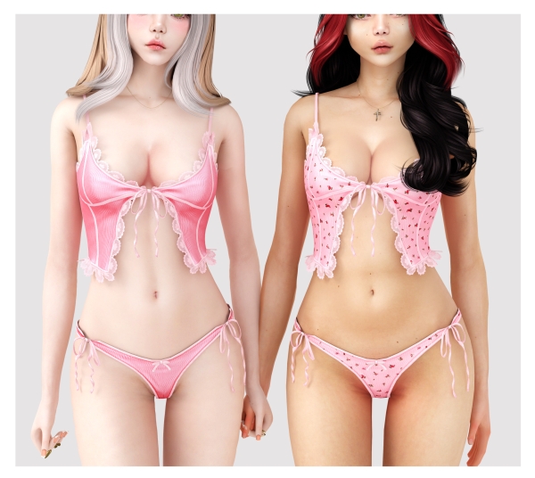 Mix Jazmin Cute Set by babyetears - The Sims 4 Custom Content