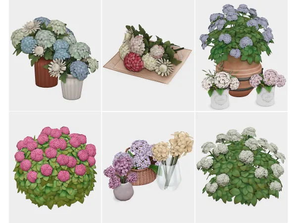 hydrangea lovers | sims 4 cc finds by boujeesimss