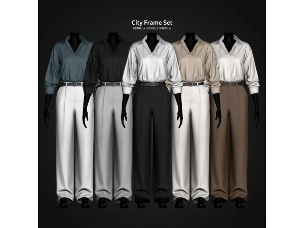 Alpha City Frame Set by gorillax3 - The Sims 4 Custom Content