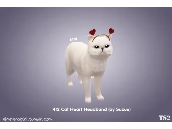 simsrenalp96 [4t2 Cat Heart Headband - The Sims 2 Custom Content
