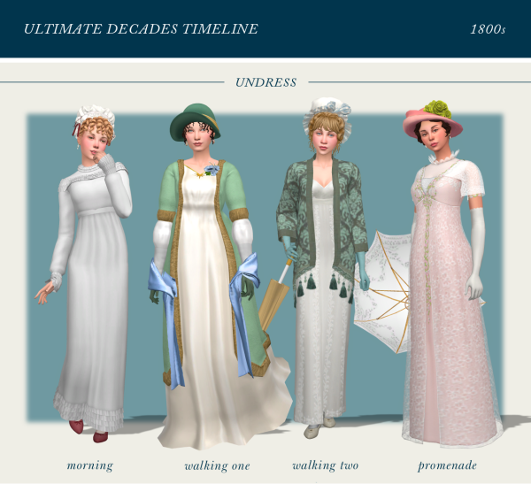 Mix 1800s female lookbook by simsfinds - The Sims 4 Custom Content