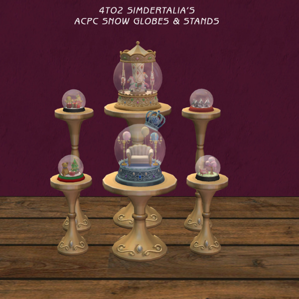 deatherella 4t2 SimderTalias ACPC Snowglobes by simsfinds - The Sims 2 Custom Content