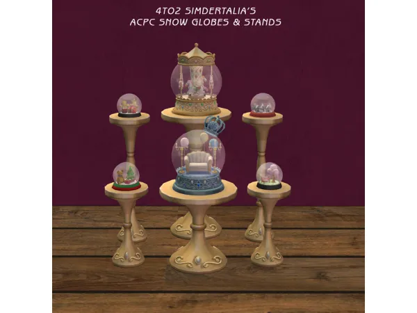 deatherella 4t2 SimderTaliau2019s ACPC Snowglobes - The Sims 2 Custom Content